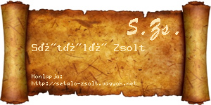Sétáló Zsolt névjegykártya